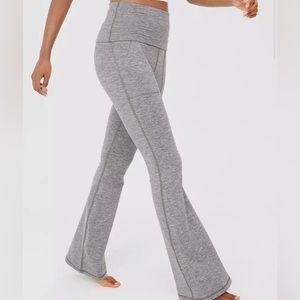 OFFLINE by Aerie- The Hugger High Waisted Foldover Flare Legging